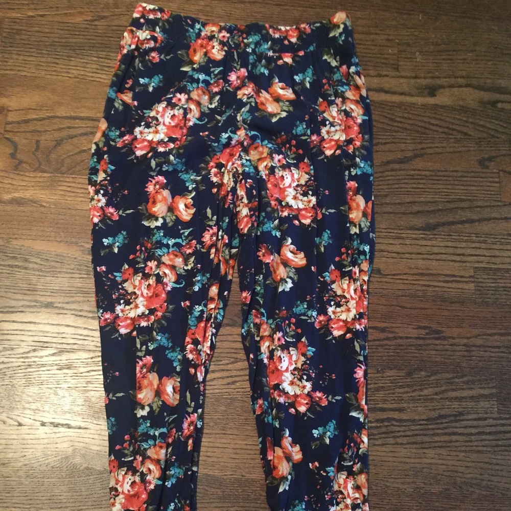 Lightweight Floral Pants